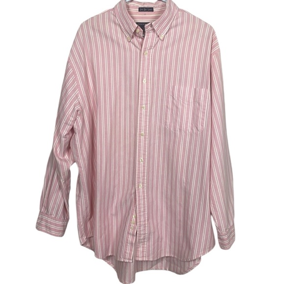 ABERCROMBIE & FITCH The Big Shirt Long-Sleeve Button-Down Pink Men’s Size L - Picture 3 of 7